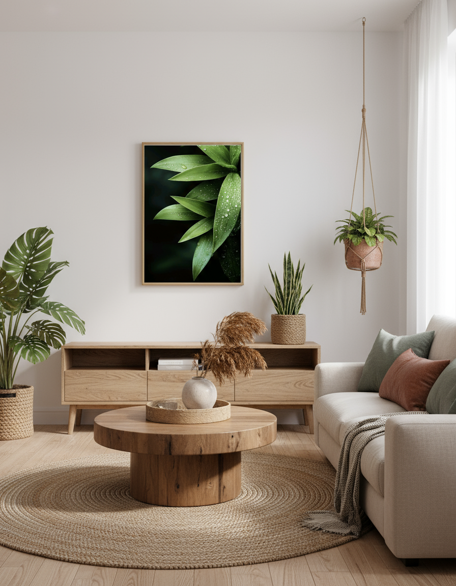 Toprical Leaves HD Wall Frame