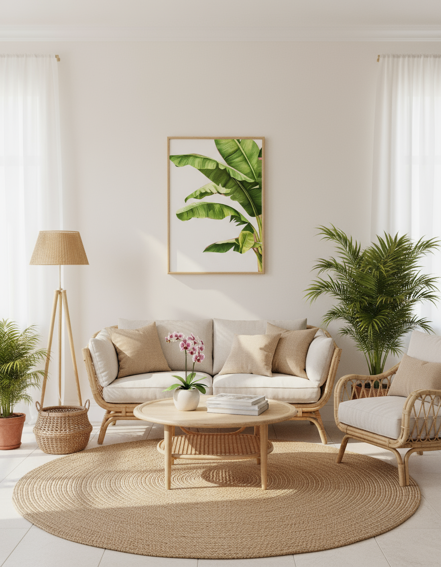 Traveller's Palm Leaves HD Wall Frame