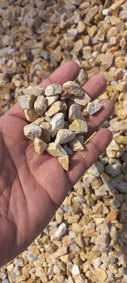 Decorative pebbles for top dressing