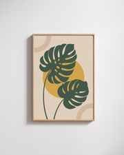 Monstera Leaves Minimalist HD Wall Frame