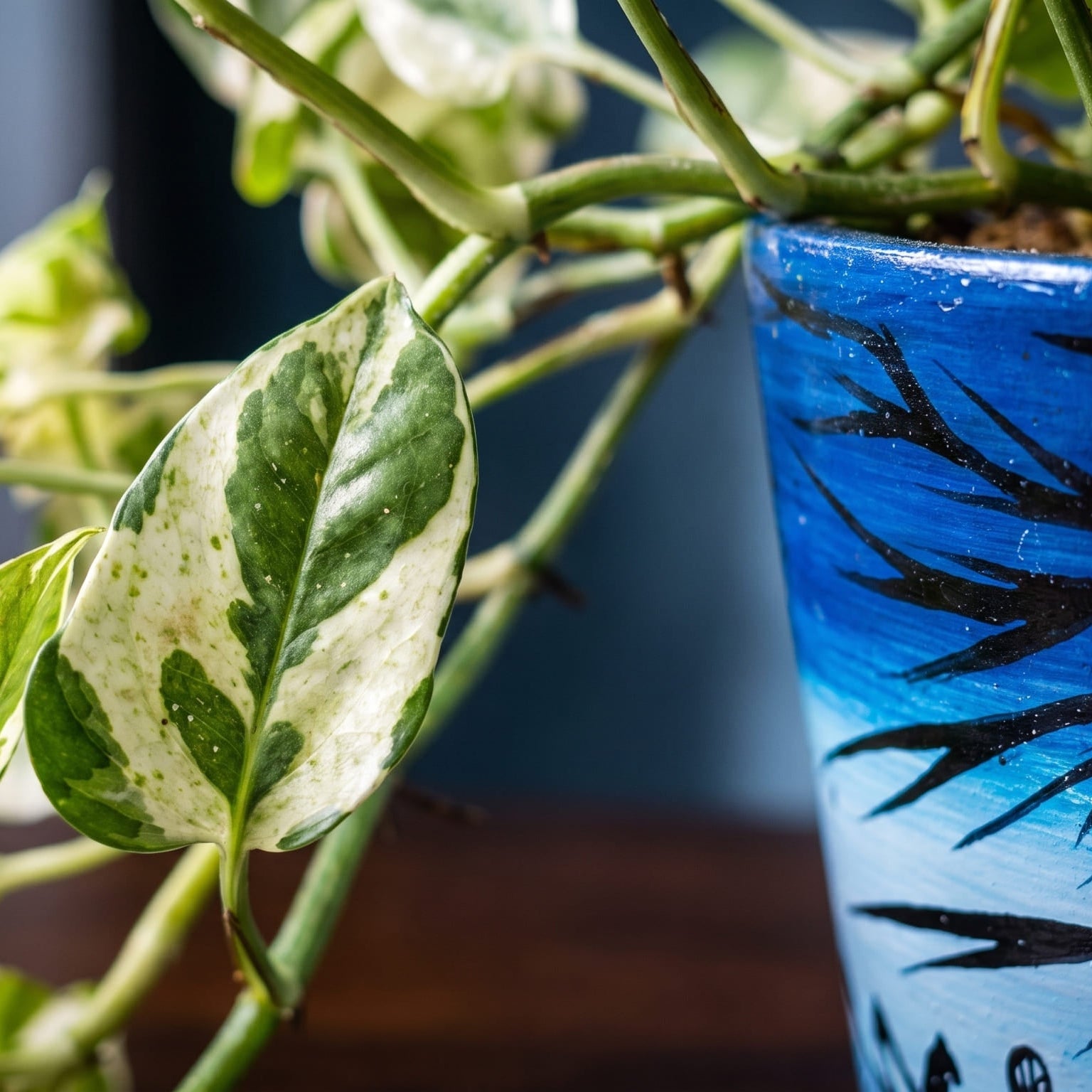 Money Plant N Joy in Moonlit Grove Terra Pot