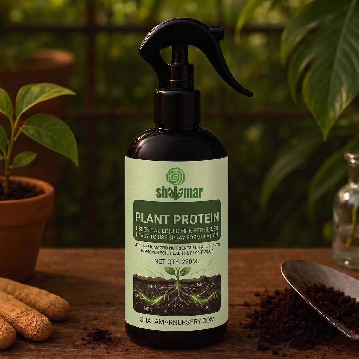 SHALAMAR PLANT PROTEIN - ESSENTIAL LIQUID NPK FERTILISER - READY TO USE SPRAY