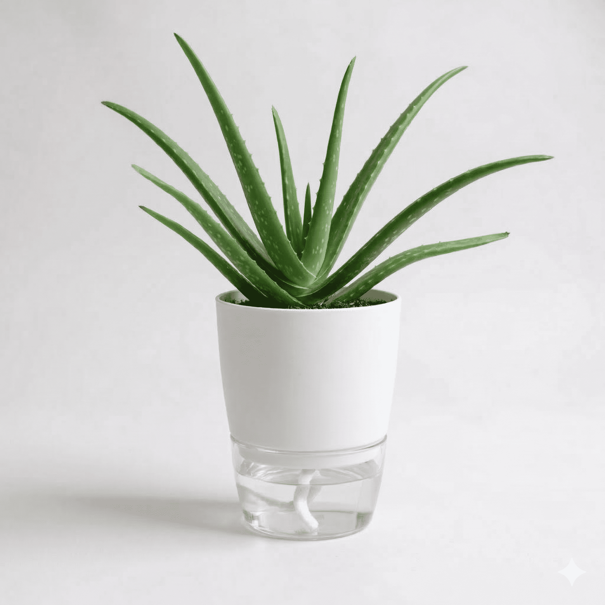 Aloe vera in Self Watering Pot