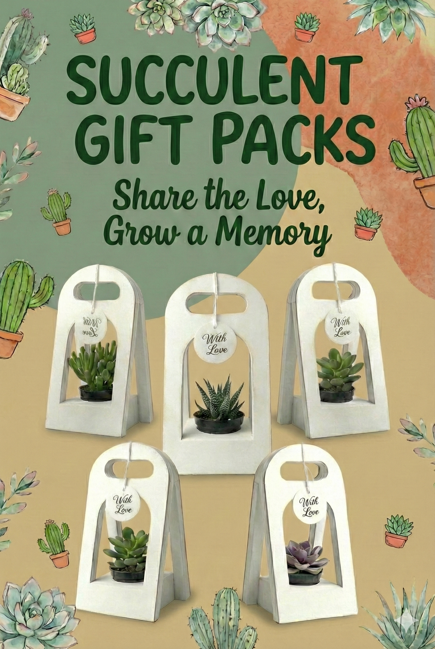 Succulent Gift Basket (without plant)