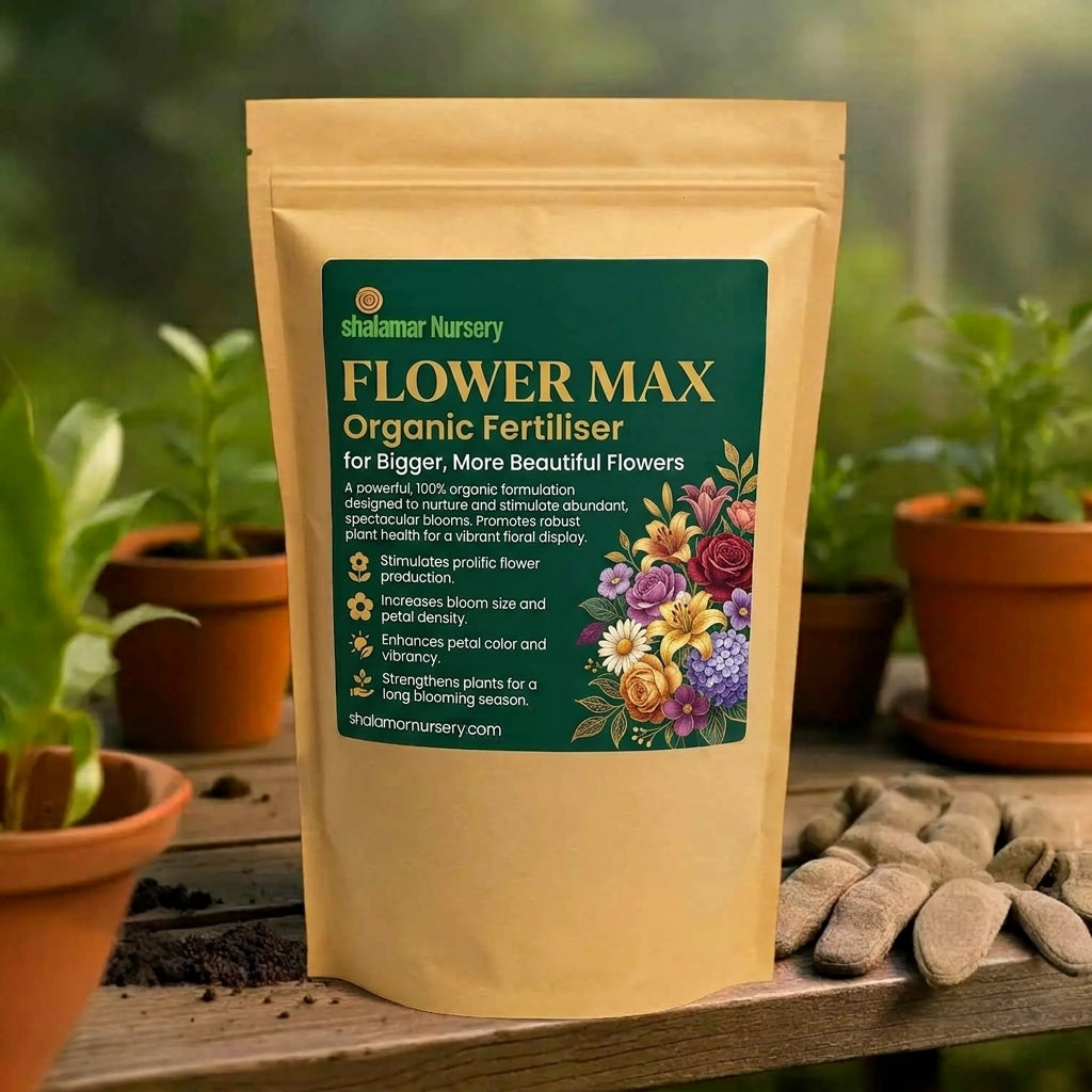 SHALAMAR FLOWER MAX - Organic Fertiliser for bigger blooms, and enhanced flower color