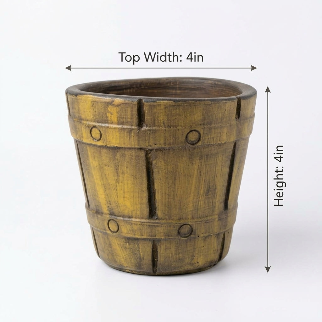 Snake dwarf in Barrel Series Hand crafted Pot