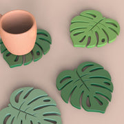 Monstera Leaf Coaster set of 2