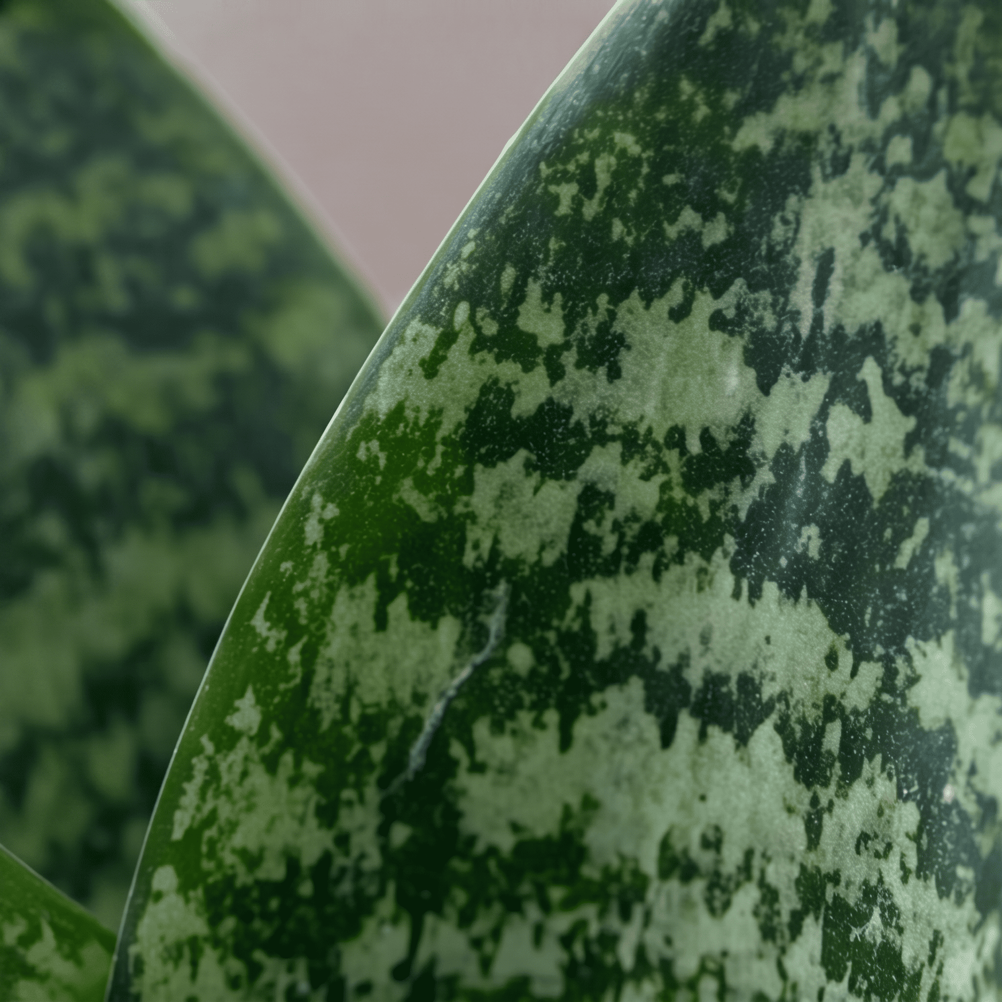 Snake Plant Dwarf in Painted Terracotta Pot