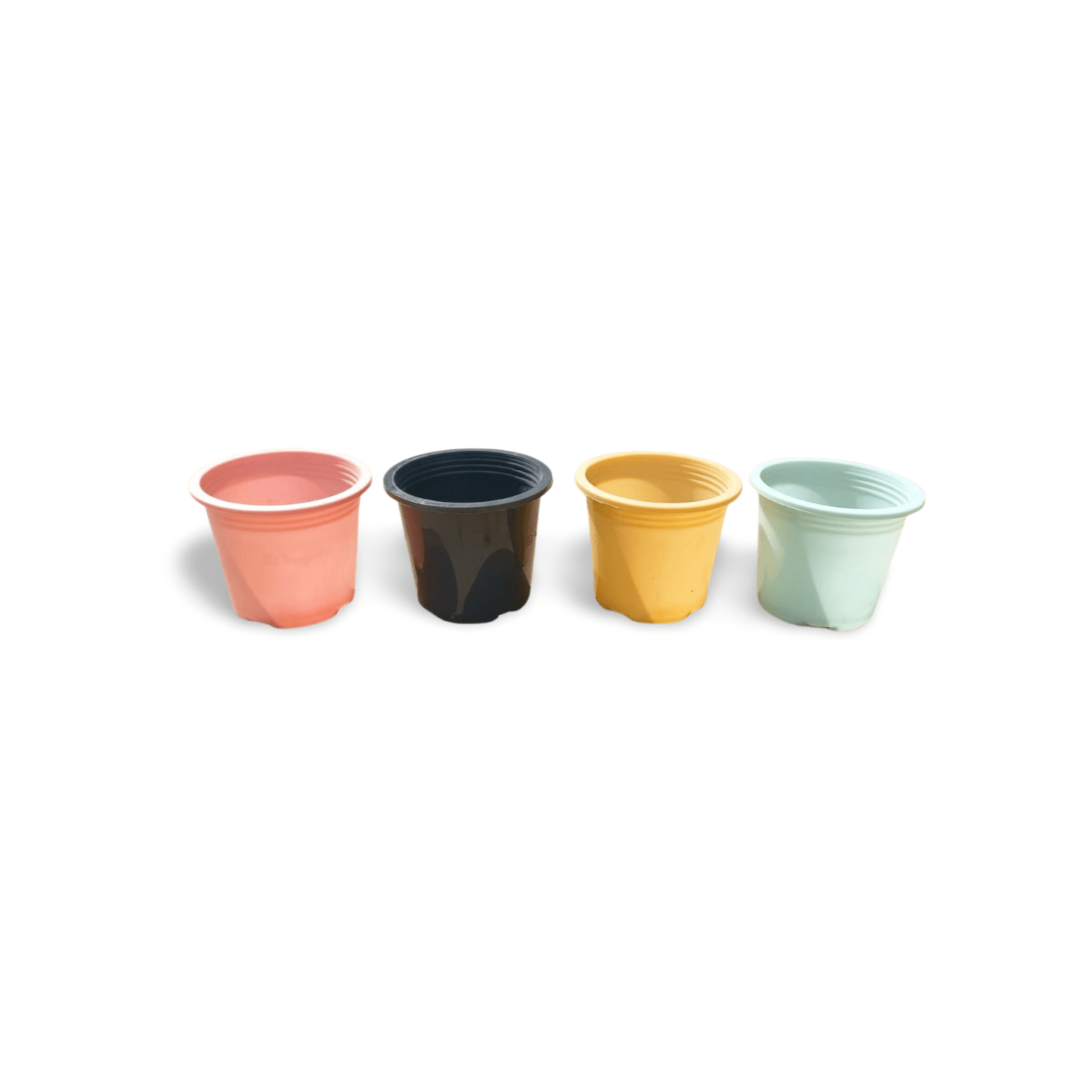 Plastic Pots Glass Shaped with drain holes - Shalamar Nurseries & LandscapersShalamar Nurseries & Landscapers