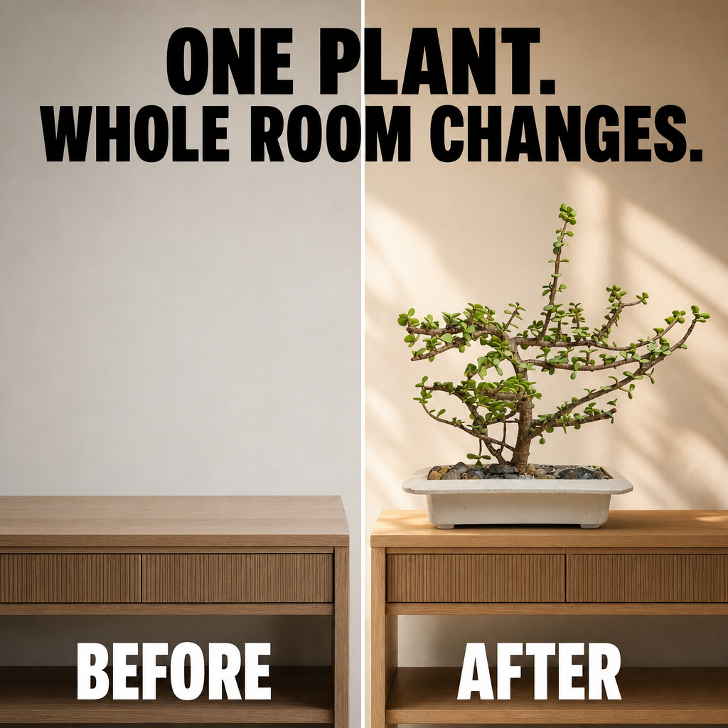 Lucky Jade Bonsai - Before and after transformation