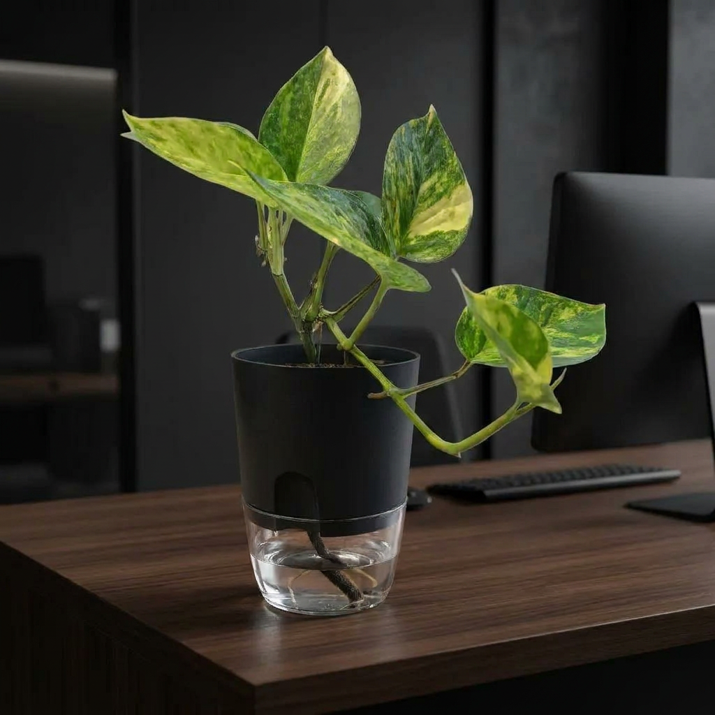 Pothos Black Pot Variation