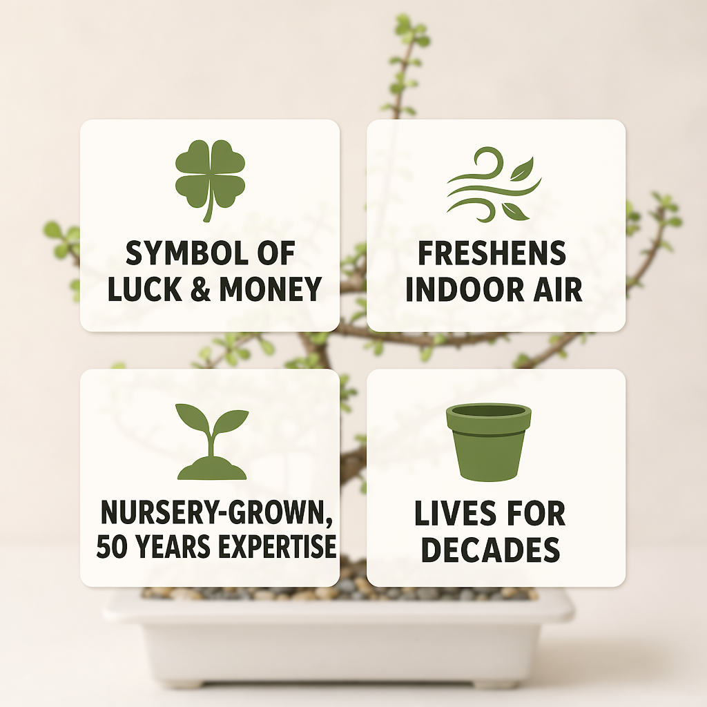 Lucky Jade Bonsai - Value props and benefits