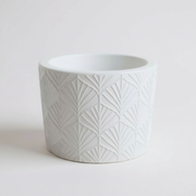Leaf Pattern Cement Pot