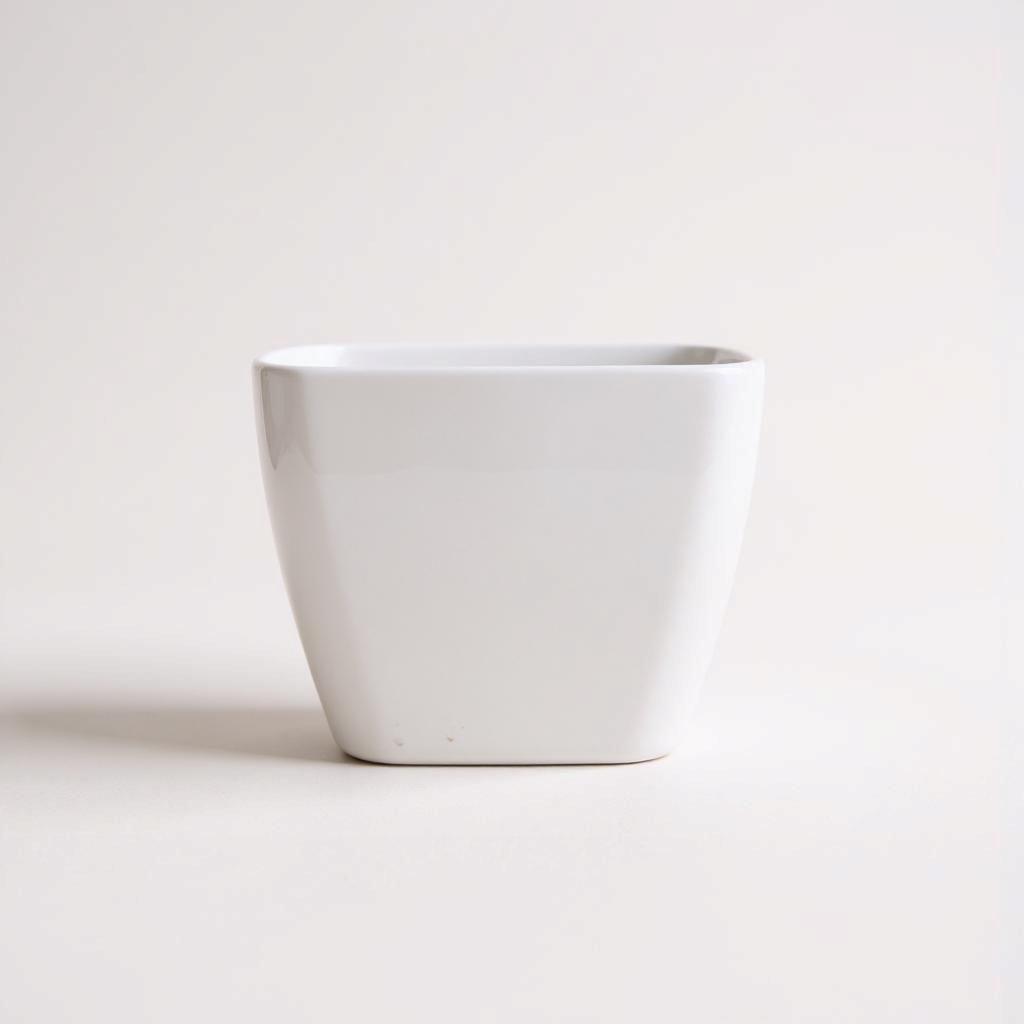 Set of 2 Melamine Plastic Pots