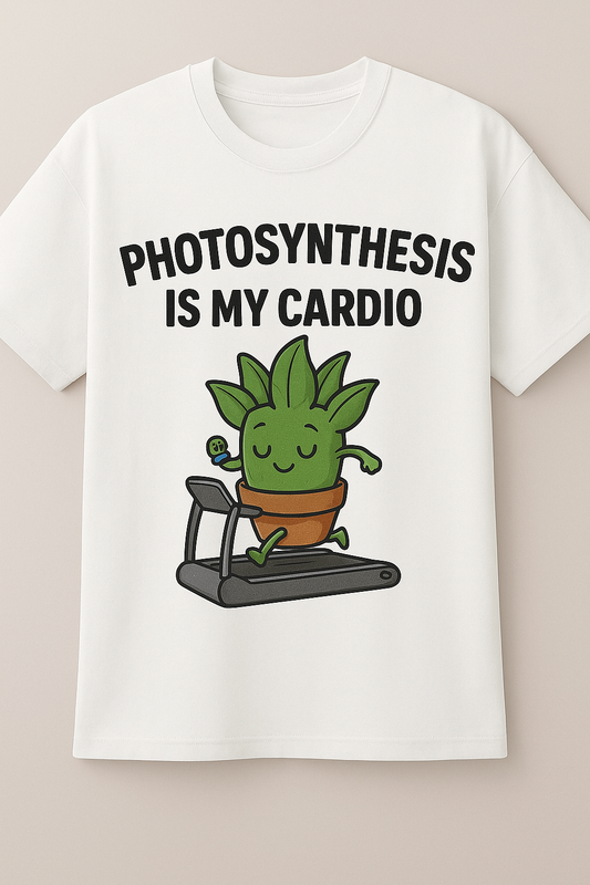 Photosynthesis Is My Cardio – Premium Drop Shoulder Tee