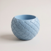 Round textured Cement Pot