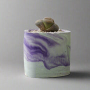 Square Concrete Pot With Marble Pattern - Shalamar Nurseries & LandscapersShalamar Nurseries & Landscapers